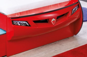 CARBED Кровать-машина Coupe с выдвижной кроватью Red 20.03.1306.00 в Бийске - bijsk.mebel54.com | фото