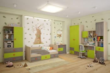 Детская комната Пуговка в Бийске - bijsk.mebel54.com | фото