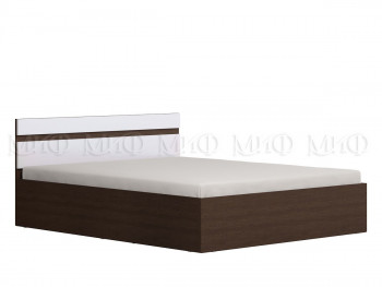 Ким кровать 1,4 (Венге/белый глянец) в Бийске - bijsk.mebel54.com | фото