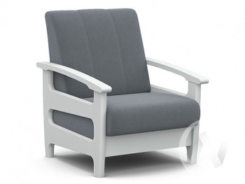 Кресло для отдыха Омега (снег лак/CATANIA SILVER) в Бийске - bijsk.mebel54.com | фото