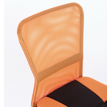 Кресло компактное BRABIX Smart MG-313 (черный, оранжевый) в Бийске - bijsk.mebel54.com | фото
