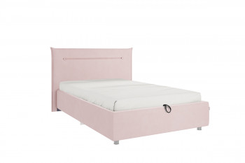 Кровать 1,2 Альба (Нежно-розовый велюр/под-мех) в Бийске - bijsk.mebel54.com | фото
