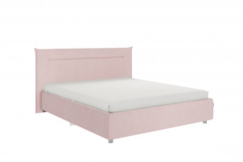 Кровать 1,6 Альба с основанием (Нежно-розовый велюр) в Бийске - bijsk.mebel54.com | фото