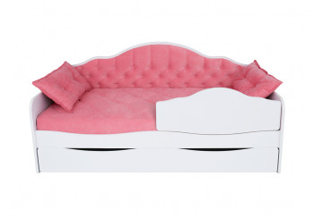 Кровать 170 серии Иллюзия Лайт 1 ящик 89 Розовый (подушки) в Бийске - bijsk.mebel54.com | фото