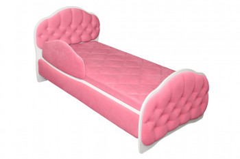 Кровать 180 Гармония 89 Розовый (мягкий бортик) в Бийске - bijsk.mebel54.com | фото