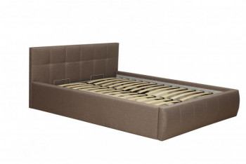 Кровать "Диана" ш. 1400 (Н=1010мм) (жаккард шоколад) в Бийске - bijsk.mebel54.com | фото