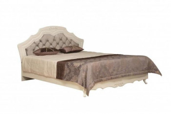 Кровать двойная "Кантри" (вудлайн кремовый/патина/ортопед/1820) в Бийске - bijsk.mebel54.com | фото