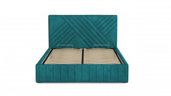 Кровать Гамма ш. 1400 (без основания для хранения) (велюр тенерифе изумруд) в Бийске - bijsk.mebel54.com | фото