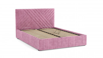 Кровать Гамма ш. 1400 (без основания для хранения) (велюр тенерифе розовый) в Бийске - bijsk.mebel54.com | фото