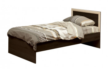 Кровать одинарная 21.55 (шир. 900) с настилом (венге/профиль дуб линдберг)/осн. в Бийске - bijsk.mebel54.com | фото