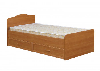 Кровать одинарная с ящиками 800-1 без матраса (круглые спинки) Вишня Оксфорд в Бийске - bijsk.mebel54.com | фото