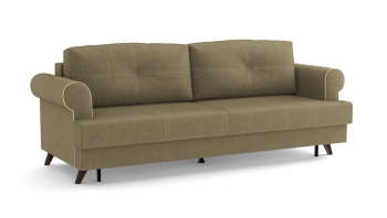 Оливер / диван - кровать 3-х местн. (еврокнижка) (велюр велутто коричневый 23 в Бийске - bijsk.mebel54.com | фото