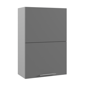 Ройс ПГПМ 600 Шкаф верхний Blum Aventos HF (Графит софт/корпус Серый) в Бийске - bijsk.mebel54.com | фото