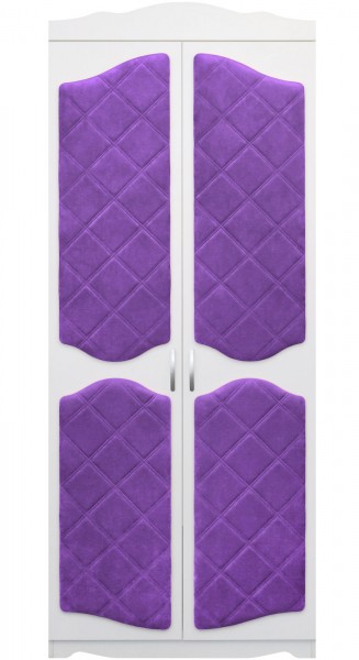 Шкаф 2-х створчатый серии Иллюзия 32 фиолетовый в Бийске - bijsk.mebel54.com | фото
