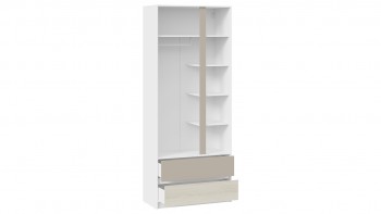 Шкаф для одежды комбинированный «Сканди» Дуб Гарден/Белый/Глиняный серый в Бийске - bijsk.mebel54.com | фото