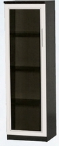 Шкаф нижний со стеклодверью ДЛЯ ГОСТИНОЙ ШНС-450 Венге/Дуб выбеленный в Бийске - bijsk.mebel54.com | фото