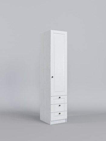 Шкаф угловой (секция с ящиками) Классика (Белый/корпус Выбеленное дерево) в Бийске - bijsk.mebel54.com | фото
